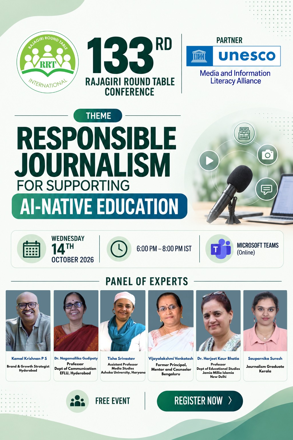 133rd Rajagiri Round Table Conference